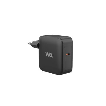 Bundle Chargeur WE GaN USB-C 100W + câble USB-C/USB-C - 2m - Noir