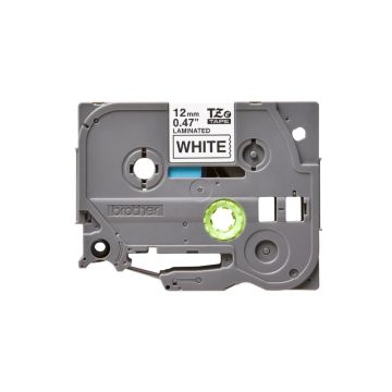 BROTHER Ruban TZe231, 12mm Noir sur fond Blanc, Lamine, 8M