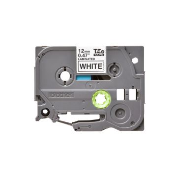 BROTHER Ruban TZe231, 12mm Noir sur fond Blanc, Lamine, 8M