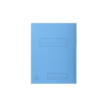 EXACOMPTA Paquet de 50 chemises imprimées 2 rabats SUPER 210 - 24x32cm - Bleu clair