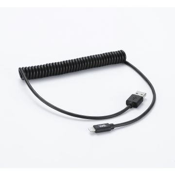 Câble USB / Lightning torsadé 2m - noir