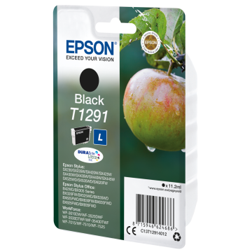 EPSON Cartouche Pomme T1291 Encre DURABrite Ultra Noir 11,2ml