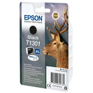 EPSON Cartouche Cerf T1301 Encre DURABrite Ultra Noir XL 25,4ml