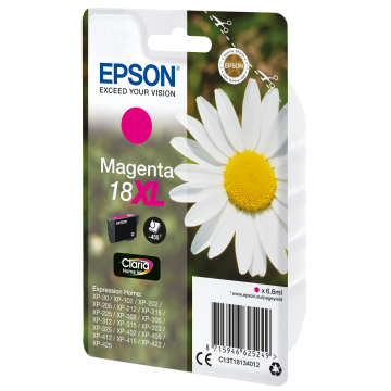 EPSON Cartouche Pâquerette 18XL Encre Claria Home Magenta XL 6,6ml