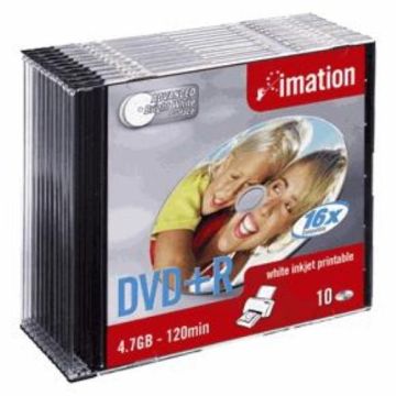 IMATION DVD+R Slimline 4,7Go imprimable JE (VENDU A L'UNITE)