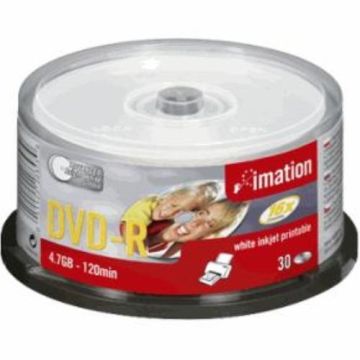 IMATION Spindle de 30 DVD-R 16x 4,7Go imprimante Slimline