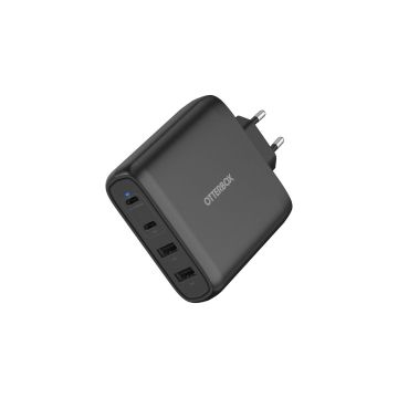 OtterBox Standard EU Wall Charger 100W GaN - 2X USB-C + 2X USB-A USB-PD