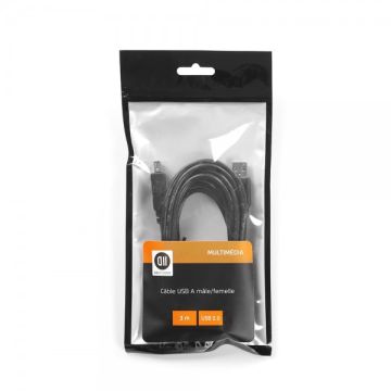 Câble USB 2.0 A Mâle/A Femelle 3m