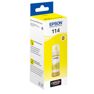 EPSON Bouteille encre Ecotank 114 Jaune 70ml