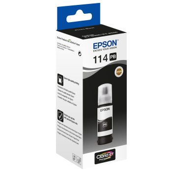 EPSON Bouteille encre Ecotank 114 Noir Photo 70ml