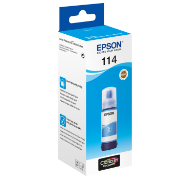 EPSON Bouteille encre Ecotank 114 Cyan 70ml