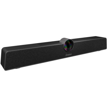 Barre de conférence IIYAMA tout-en-un caméra 12MP microphone à 6 éléments un HP 8W- champ de vision 120 degrés / UC CAM120ULB-1
