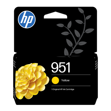 HP Cartouche encre 951 Jaune 535 pages