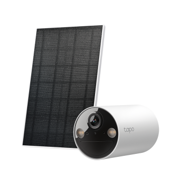 Caméra de sécurité Tapo WIFI intelligente sans fil 2K 3MP sur batterie + panneau solaire stockage 512Go 2.4GHz IP65 Vision nocturne couleur Énergie solaire sa