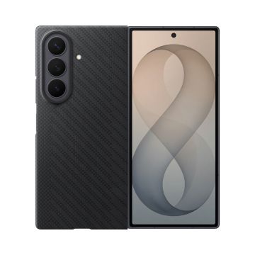 Coque en fibre de carbone Magnet + film de protection AR Graphite Z Fold 8 Ultra Samsung EF-KF976SBEGWW