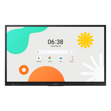 ECRAN SAMSUNG 86'' LFD WA86F Tactile intéractif 4K UHD 3840x2160 400cd/m² 16:9 Android 14 Certification EDLA HPs 15W x 2 compatible OPS / LH86WAFWLGCXEN