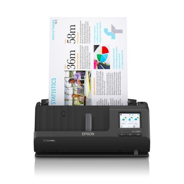 EPSON Scanner Compact ES-C380W avec chargeur 20p, R-V, 30ppm, wifi, LCD 6.1cm