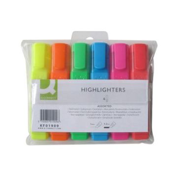 Pochette de 6 surligneurs coloris assortis