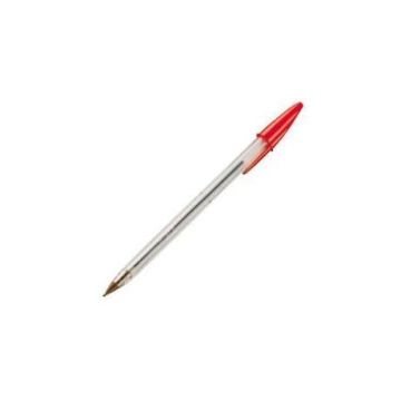 BIC Stylo bille cristal fine écriture fine 0.4mm rouge