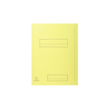 EXACOMPTA Paquet de 50 chemises imprimées 2 rabats SUPER 210 - 24x32cm - Canari