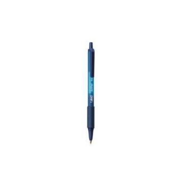 BIC Stylo bille rétractable SoftFeel Clic bleu 