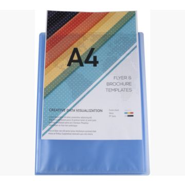 EXACOMPTA Protège-documents en polypropylène semi rigide Kreacover Chromaline 40 vues - A4 - Couleurs assorties