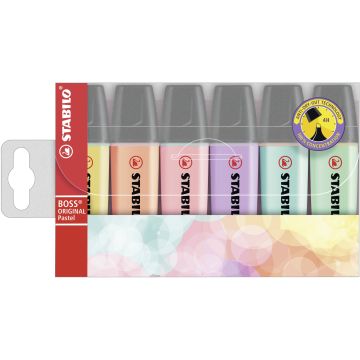 STABILO BOSS Lot de 6 surligneurs pastel 