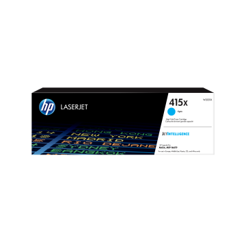 HP Cartouche Toner 415X Haute Capacité Cyan 6 000 pages