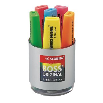 STABILO BOSS Pot de 6 surligneurs