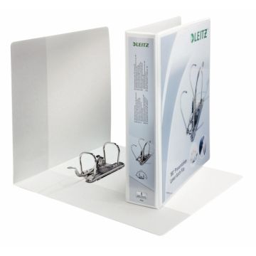 LEITZ Classeur à levier de présentation, 180 degrés, A4 extra large, dos de 50mm, blanc