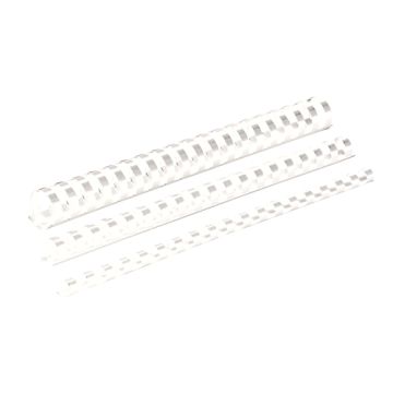Fellowes Lot de 50 baguettes anneaux plastiques à relier 28mm blanc