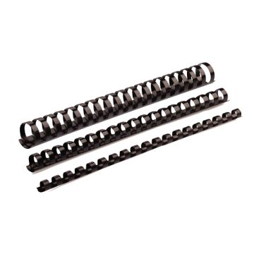 Fellowes Lot de 50 baguettes anneaux plastiques à relier 28mm noir