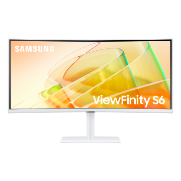 ECRAN 34'' SAMSUNG ViewFinity S65TC Blanc WQHD 3440x1440 21:9 VA Incurvé 1000R 350 cd/m2 5ms 100Hz 2xThunderbolt4 HDMI DP 3xUSB Pied HAS / LS34C650TAUXEN