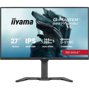 Ecran IIYAMA 27'' G-Master Red Eagle Fast IPS Noir 3860x2160 16:9 0.8ms 144Hz 450cd/m² 1500:1 HPs 2xHDMI DP USB HUB (2x3.2 2-type C) 15cm pied réglab haut